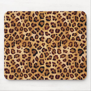 Texture Leopard素朴印刷 マウスパッド