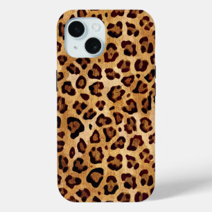 Texture Leopard素朴印刷 iPhone 15ケース