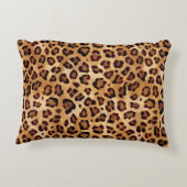 Texture Leopard素朴 Print Add Name アクセントクッション (裏面)