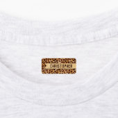 Texture Leopard素朴 Print Add Name ラベル (貼付)