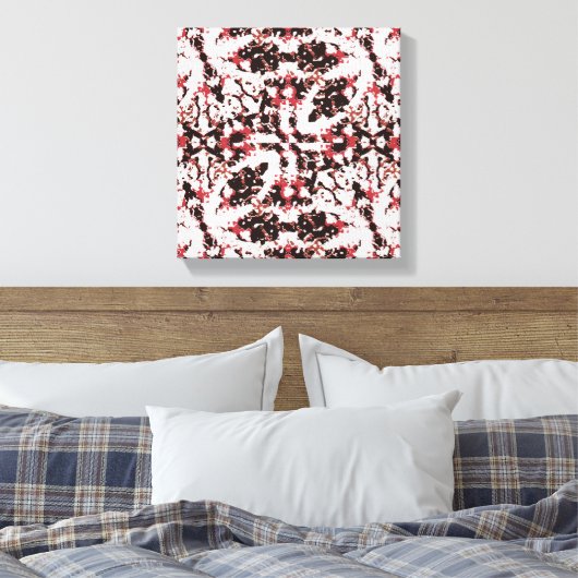 Texture Mosaic Abstract Design キャンバスプリント (インサイチュ (寝室))