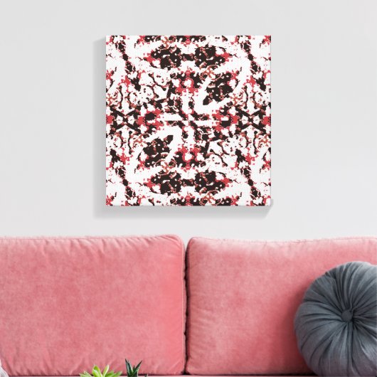 Texture Mosaic Abstract Design キャンバスプリント (インサイチュ (リビング))