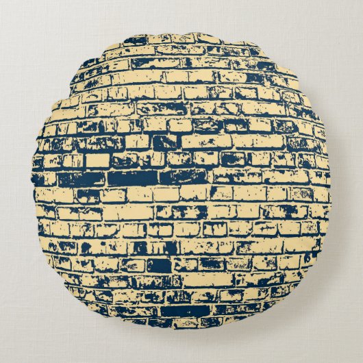Texture of a brick wall. Elegant wallpaper design. ラウンドクッション (正面)