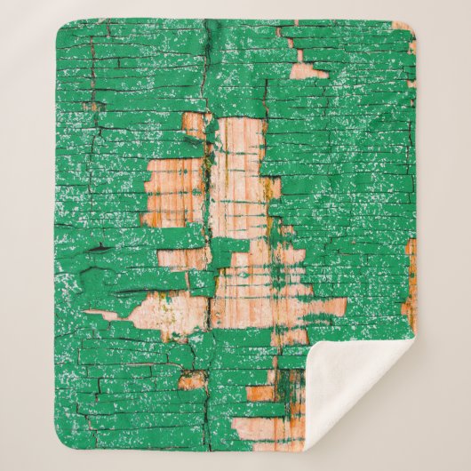 Texture of old wooden fence with shabby paint. Gre シェルパブランケット (正面)