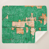 Texture of old wooden fence with shabby paint. Gre シェルパブランケット (正面(横))