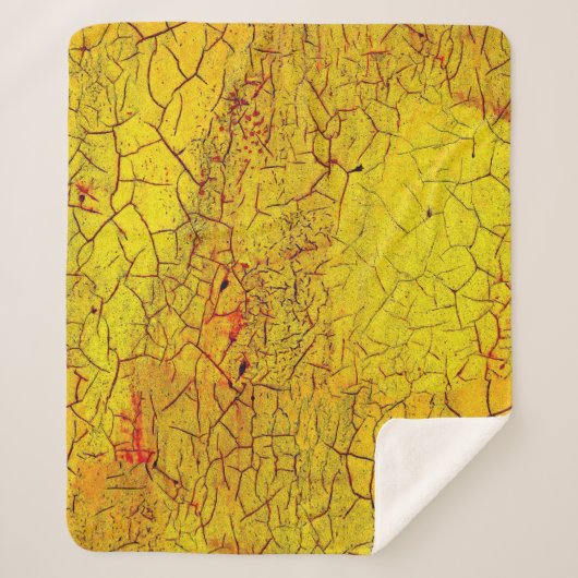 Texture of old yellow paint crackedabstract,aged,a シェルパブランケット (正面)