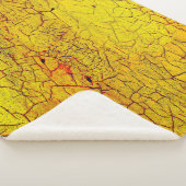 Texture of old yellow paint crackedabstract,aged,a シェルパブランケット (3/4)