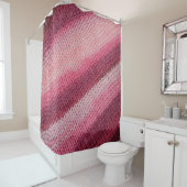 texture of the knitted fabric with an abstract pat シャワーカーテン (インサイチュ)