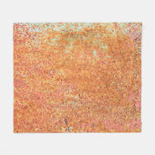 Texture of the old painted metalabstract, age, anc フリースブランケット (正面(横))