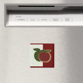 Textured Apple (mint/cranberryi)マグネット マグネット (インサイチュ (食洗機))
