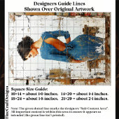 Textured Art, Elegant Lady in Blue EL4L Decoupage 薄葉紙