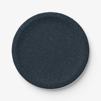 Textured Charcoal Party Plates (7") – Customizable ペーパープレート