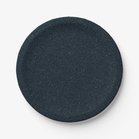Textured Charcoal Party Plates (7") – Customizable ペーパープレート (正面)