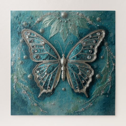 Textured Floral Art – Soft Nature Flower Design ジグソーパズル (縦)