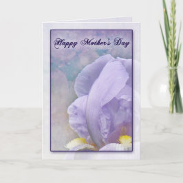 Textured Iris Mother's Dayカード カード