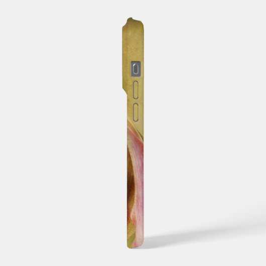 Textured Lady Slipper Orchid iPhoneケース (左側面)