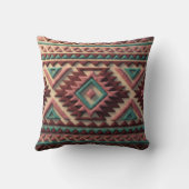 Textured Modern Geometric Southwest Style クッション (裏面)