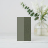 Textured Moss Greenプロモディスカウントカード – カスタム 割引カード (スタンド正面)