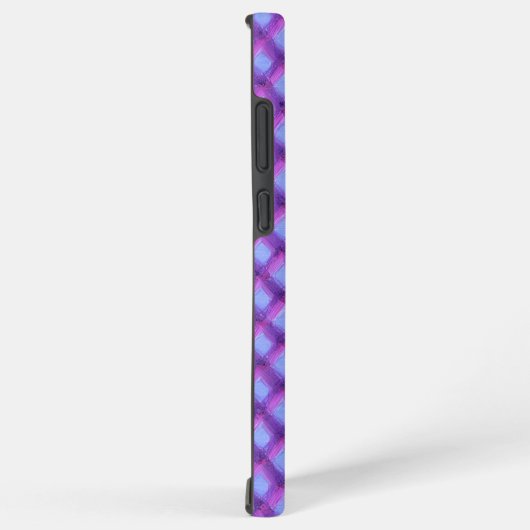 Textured Oil Paint Weave Pattern Phone Case Samsung Galaxyケース (右側面)