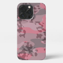 textured pink and mauve Camo abstract iPhone 13 Proケース
