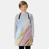 Textured Pink Background エプロン (着用した状態)