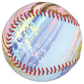 Textured Pink Background ソフトボール (正面左)