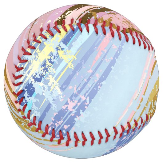 Textured Pink Background ソフトボール (正面左)