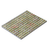 Textured Pointillism Grid Pattern Artwork ノートブック (左側)
