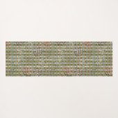Textured Pointillism Grid Pattern Artwork ヨガマット (裏面(横))
