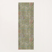 Textured Pointillism Grid Pattern Artwork ヨガマット (裏面)