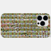 Textured Pointillism Grid Pattern Artwork Case-Mate iPhoneケース (裏面 (横))