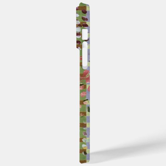 Textured Pointillism Grid Pattern Artwork Case-Mate iPhoneケース (裏面 / 左)