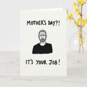 Textured Portrait Job Card カード (黄色い花)