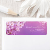 Textured Purple Ethereal Cherry Blossom ラベル (インサイチュ)