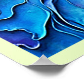 Textured Rainbow Swirl Art ポスター (角)