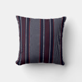 Textured stripe seamless pattern with navy blue, r クッション (正面)