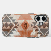 Textured Terracotta Brown Case-Mate iPhoneケース (裏面 (横))