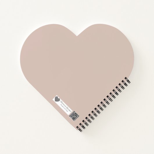 Textured Terrazzo Pattern | Mocha Mousse Elegance ノートブック (裏面)