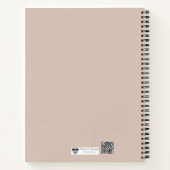 Textured Terrazzo Pattern | Mocha Mousse Elegance  ノートブック (裏面)