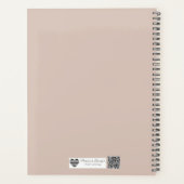 Textured Terrazzo Pattern | Mocha Mousse Elegance プランナー手帳 (裏面)