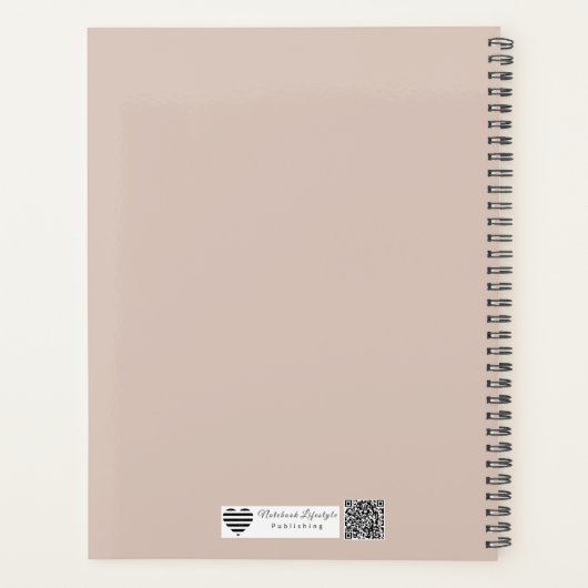 Textured Terrazzo Pattern | Mocha Mousse Elegance プランナー手帳 (裏面)