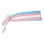 Textured Transgenderプライドフラグの色のストライプ タイヘッドバンド (回転270)