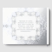 Textured Wedding Foil Guestbook Elegant Guest Book ゲストブック (裏面)