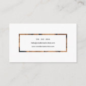 Textured Woodハンドマン名刺 名刺 (裏面)