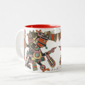 Tezcatlipoca -喫煙の鏡 ツートーンマグカップ (正面左)