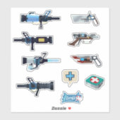 TF2 BLU medic arsenal sticker set シール (シート)