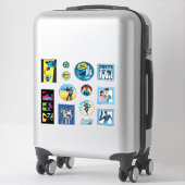 TF2 Blu team mercenaries 12 sticker set シール (スーツケース)