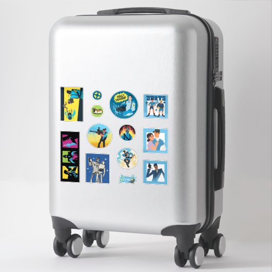 TF2 Blu team mercenaries 12 sticker set シール (スーツケース)