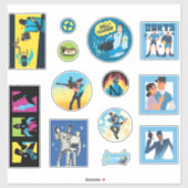 TF2 Blu team mercenaries 12 sticker set シール (シート)