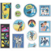 TF2 Blu team mercenaries 12 sticker set シール (正面)